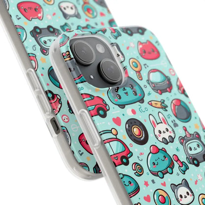 Cute Cars Flexi Cases Durable Style with Thermoplastic Polyurethane - Phone Case