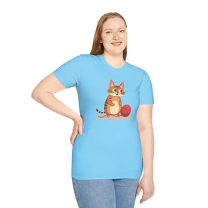 Cute Cat Basketball Unisex Softstyle Tee for Lovers - Dipaliz - T-shirts