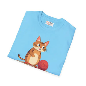 Cute Cat Basketball Unisex Softstyle Tee for Lovers - Dipaliz - T-shirts