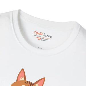 Cute Cat Basketball Unisex Softstyle Tee for Lovers - Dipaliz - T-shirts