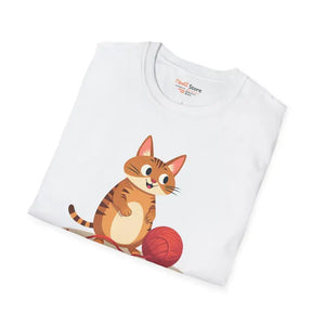 Cute Cat Basketball Unisex Softstyle Tee for Lovers - Dipaliz - T-shirts