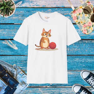 Cute Cat Basketball Unisex Softstyle Tee - Dipaliz - T-shirts