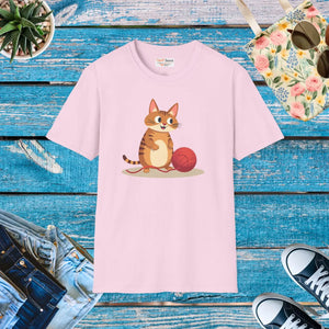 Cute Cat Basketball Unisex Softstyle Tee - Dipaliz - T-shirts