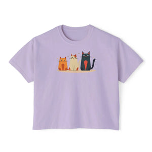 Whimsical Women’s Boxy Tee - Soft Cotton T-shirt - Dipaliz - T-shirts
