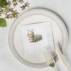 Cute Caterpillar Napkins – Whimsical Party Supplies - Dipaliz - Paper