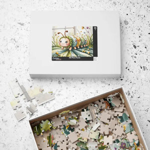 Cute Caterpillar Puzzle - Printed Paper Nature Lovers Gift - Dipaliz - Jigsaw Puzzles