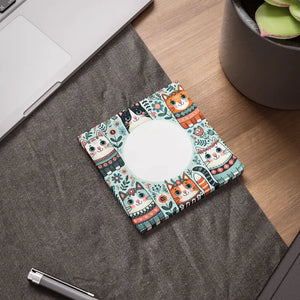 Cute Cat Sticky Notes White Uncoated Paper Fun Design - Dipaliz - 4’’ x