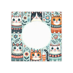 Cute Cat Sticky Notes - White Uncoated Paper - Dipaliz
