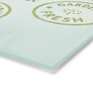 Celery Cutting Board Pastel Greens Tempered Glass Prep Fun - Dipaliz - Boards