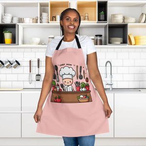 Vibrant Chef Mom Apron - Cute Color Straps - Dipaliz - Aprons