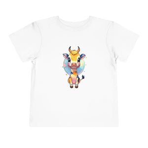Colorful Cow Short Sleeve Tee - Combed Cotton Delight - Dipaliz - T-shirts