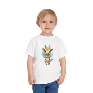 Colorful Cow Short Sleeve Tee - Combed Cotton Delight - Dipaliz - T-shirts