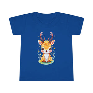 Playful Deer Toddler T-shirt - Soft Cotton Tee - Dipaliz - Baby & Tops