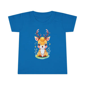 Playful Deer Toddler T-shirt - Soft Cotton Tee - Dipaliz - Baby & Tops