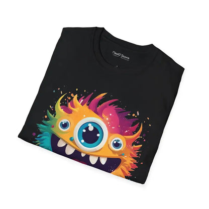 Unleash Fun with the Cute Colorful Monster Softstyle T-shirt! - T-shirt