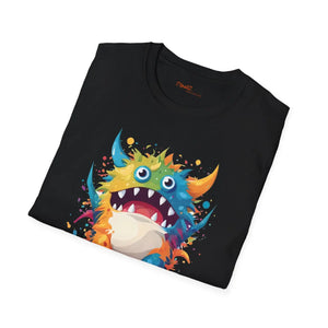 Cute Colorful Monster Softstyle t Shirt Cotton Tee - Dipaliz - T-shirts