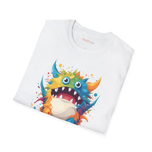Cute Colorful Monster Softstyle t Shirt Cotton Tee - Dipaliz - T-shirts