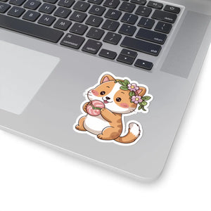 Cute Corgi Kiss-cut Stickers - Whimsical Pet Decor - Dipaliz - 3’’ × / White - Paper Products