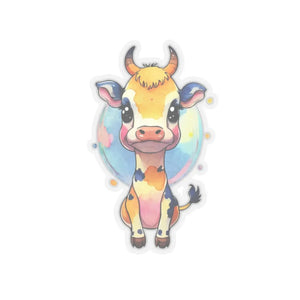 Adorable Cow Stickers - Grey Adhesive Options - Dipaliz - Decorative
