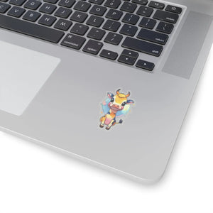 Adorable Cow Stickers - Grey Adhesive Options - Dipaliz - Decorative