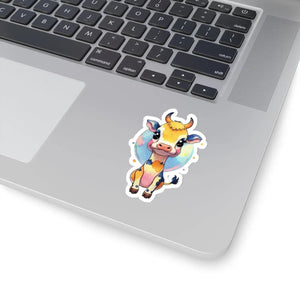 Adorable Cow Stickers - Grey Adhesive Options - Dipaliz - Decorative