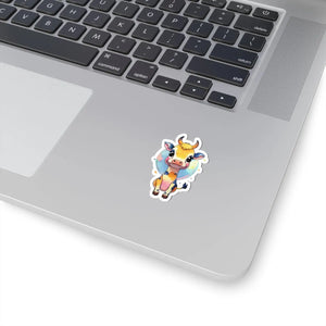 Adorable Cow Stickers - Grey Adhesive Options - Dipaliz - Decorative