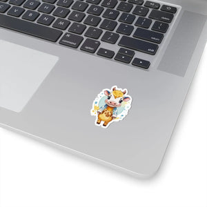 Adorable Cow Jacket Stickers - Vinyl White - Dipaliz - Decorative