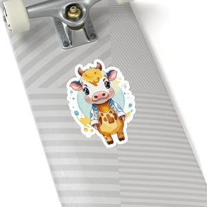 Adorable Cow Jacket Stickers - Vinyl White - Dipaliz - Decorative