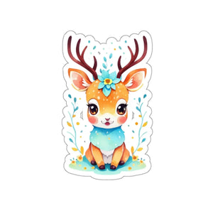 Cute Deer Adhesive Stickers - Vinyl 3m Laptop Decals - Dipaliz - Decorative