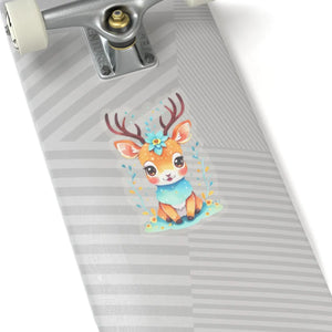 Cute Deer Adhesive Stickers - Vinyl 3m Laptop Decals - Dipaliz - Decorative