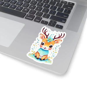 Cute Deer Adhesive Stickers - Vinyl 3m Laptop Decals - Dipaliz - Decorative
