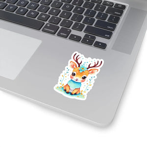 Cute Deer Adhesive Stickers - Vinyl 3m Laptop Decals - Dipaliz - Decorative