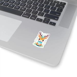 Cute Deer Adhesive Stickers - Vinyl 3m Laptop Decals - Dipaliz - Decorative