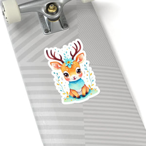 Cute Deer Adhesive Stickers - Vinyl 3m Laptop Decals - Dipaliz - Decorative