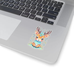 Cute Deer Adhesive Stickers - Vinyl 3m Laptop Decals - Dipaliz - Decorative