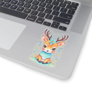 Cute Deer Adhesive Stickers - Vinyl 3m Laptop Decals - Dipaliz - Decorative