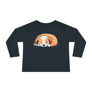 Adorable Cute Dog Toddler Long Sleeve Cotton Tee - Dipaliz - Baby & Tops