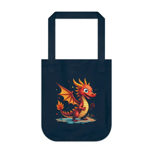 Dragon Canvas Tote - Adorable Eco Friendly Design - Dipaliz - Bags