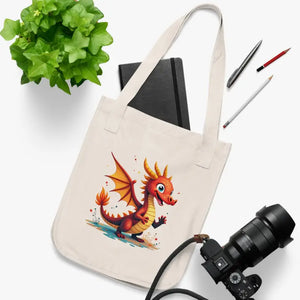 Dragon Canvas Tote - Adorable Eco Friendly Design - Dipaliz - Bags