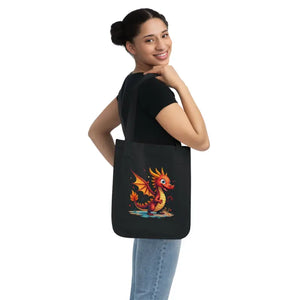 Dragon Canvas Tote - Adorable Eco Friendly Design - Dipaliz - Bags