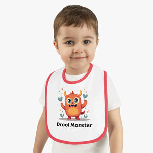 Soft Cotton Monster Baby Bib - Durable Velcro Closure - Dipaliz - Bibs