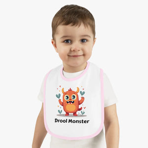 Soft Cotton Monster Baby Bib - Durable Velcro Closure - Dipaliz - Bibs
