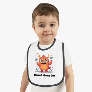 Soft Cotton Monster Baby Bib - Durable Velcro Closure - Dipaliz - Bibs
