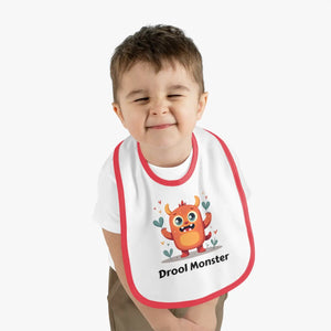 Soft Cotton Monster Baby Bib - Durable Velcro Closure - Dipaliz - Bibs