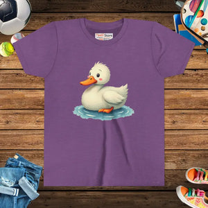 Duck Youth Short Sleeve Tee - Vibrant Comfort Fun - Dipaliz - s / Heather Team Purple - T-shirts