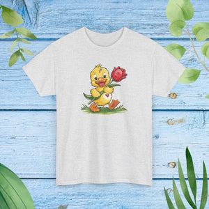 Adorable Duckling Heavy Cotton Tee Cute Design - Dipaliz - T-shirts