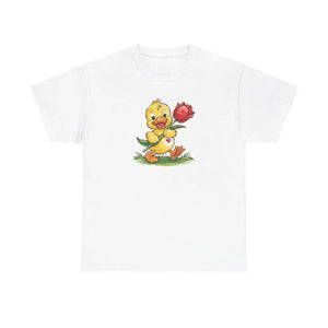 Adorable Duckling Heavy Cotton Tee Cute Design - Dipaliz - T-shirts