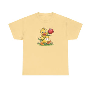 Adorable Duckling Heavy Cotton Tee Cute Design - Dipaliz - T-shirts