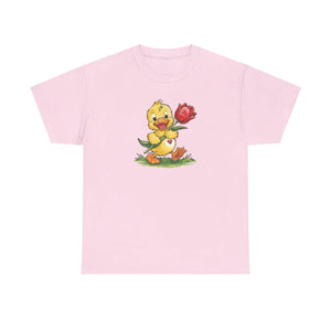 Adorable Duckling Heavy Cotton Tee Cute Design - Dipaliz - T-shirts
