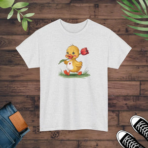 Unisex Duckling with a Tulip Tee Heavy Cotton - Dipaliz - T-shirts